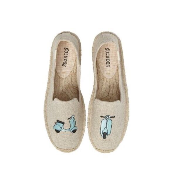 Soludos Vespa Tan Slip On Espadrilles - Picture 1 of 9